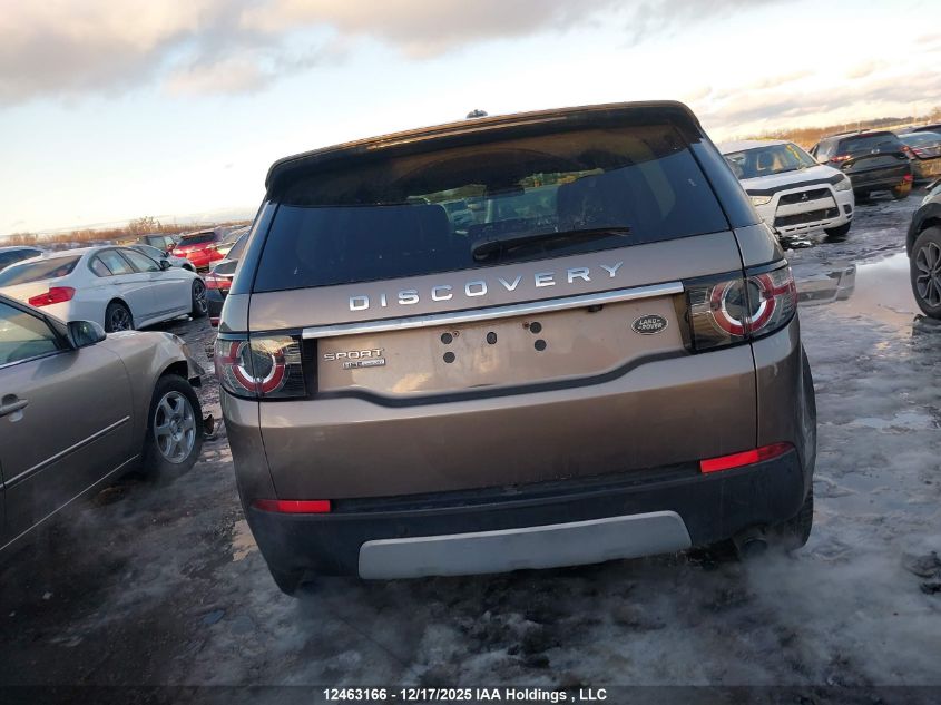 2016 Land Rover Discovery Sport Hse Luxury VIN: SALCT2BG6GH601315 Lot: 12463166
