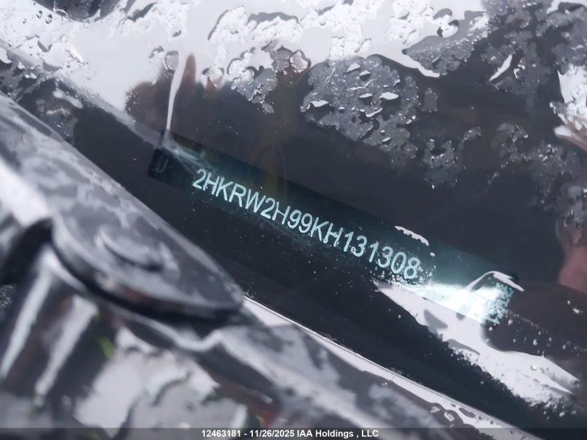 2019 Honda Cr-V Touring VIN: 2HKRW2H99KH131308 Lot: 12463181