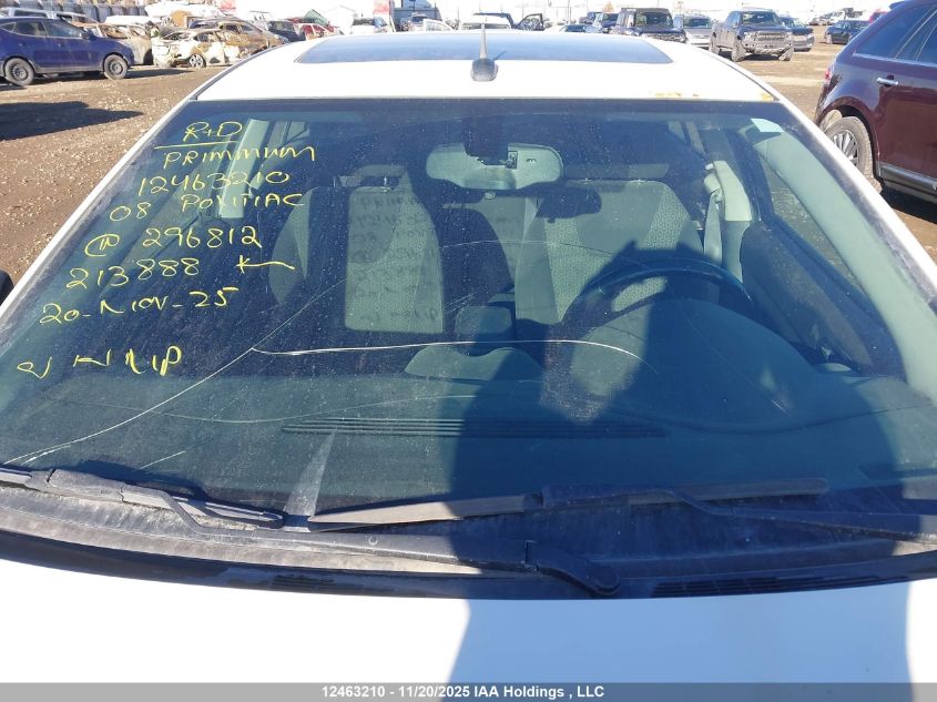 2008 Pontiac G6 Se VIN: 1G2ZG57N084296812 Lot: 12463210