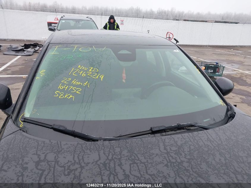 2022 Honda Civic VIN: 2HGFE2F3XNH104752 Lot: 12463219