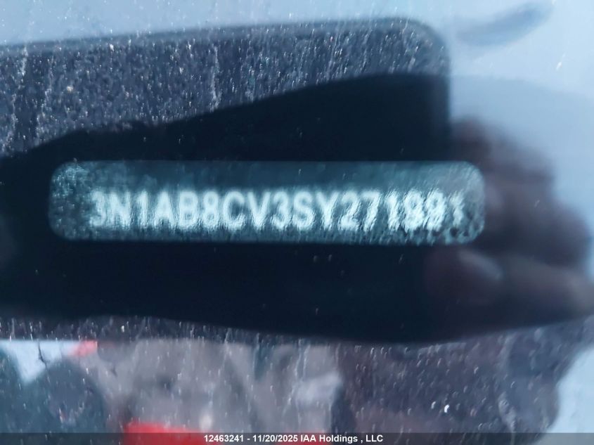 2025 Nissan Sentra Sv VIN: 3N1AB8CV3SY271991 Lot: 12463241