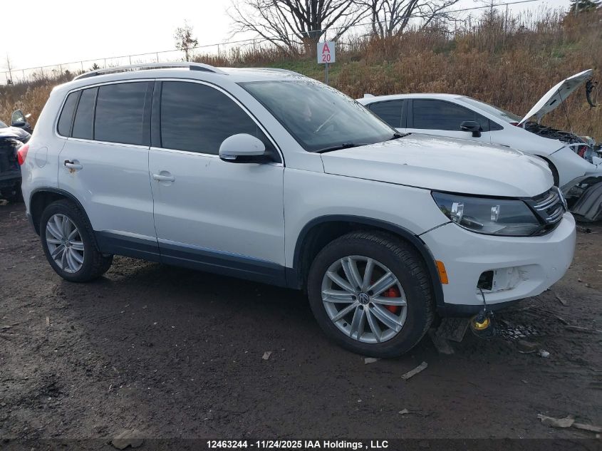 2013 Volkswagen Tiguan 2.0 Tsi Comfortline/2.0 Tsi Highline/2.0 Tsi Trendline VIN: WVGJV3AX6DW586401 Lot: 12463244