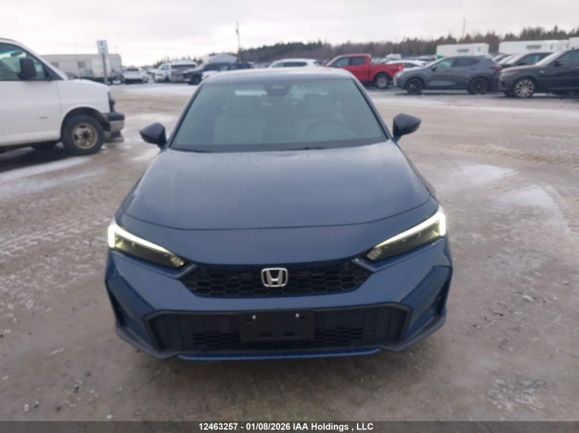 2026 Honda Civic Hybrid Sport/Sport Touring VIN: 2HGFE4F81TH000767 Lot: 12463257