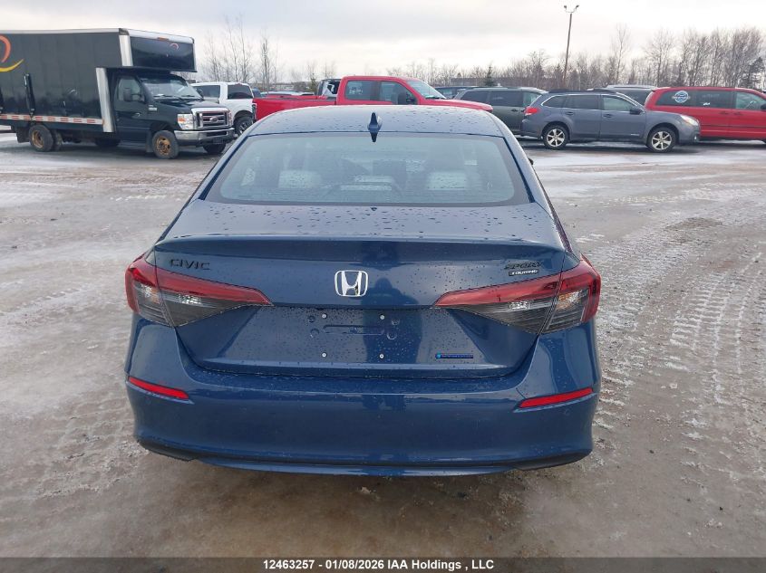 2026 Honda Civic Hybrid Sport/Sport Touring VIN: 2HGFE4F81TH000767 Lot: 12463257