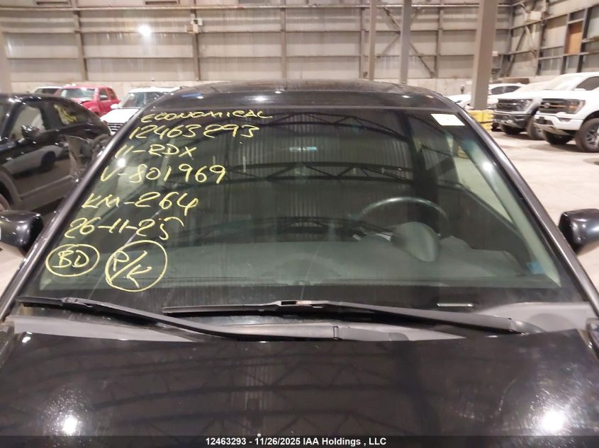 2011 Acura Rdx VIN: 5J8TB1H55BA801969 Lot: 12463293