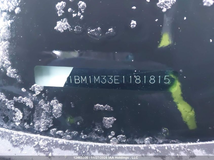 2014 Mazda 3 Grand Touring VIN: JM1BM1M33E1181815 Lot: 12463305