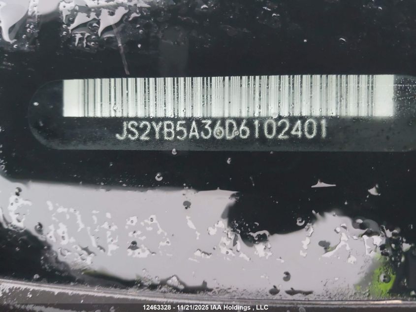 2013 Suzuki Sx4 VIN: JS2YB5A36D6102401 Lot: 12463328