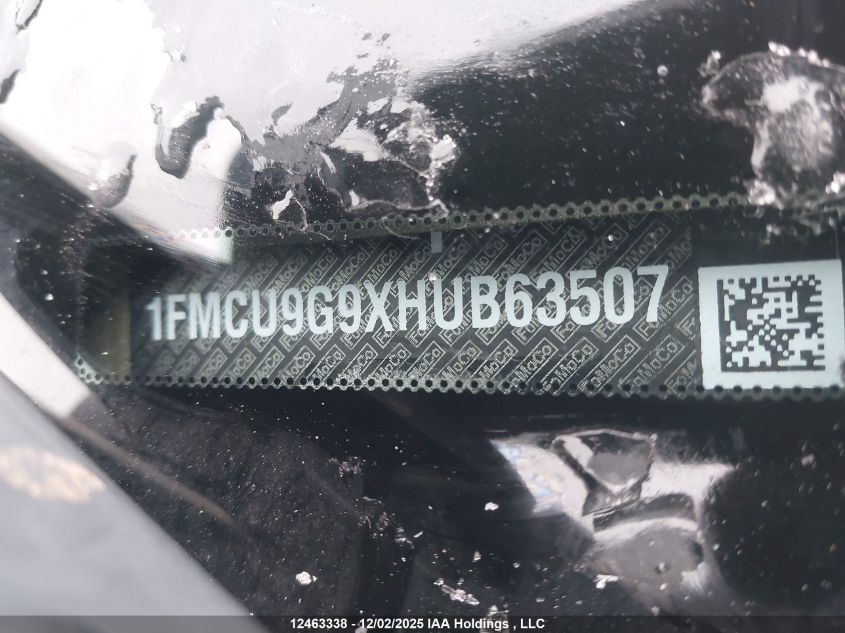 2017 Ford Escape Se VIN: 1FMCU9G9XHUB63507 Lot: 12463338