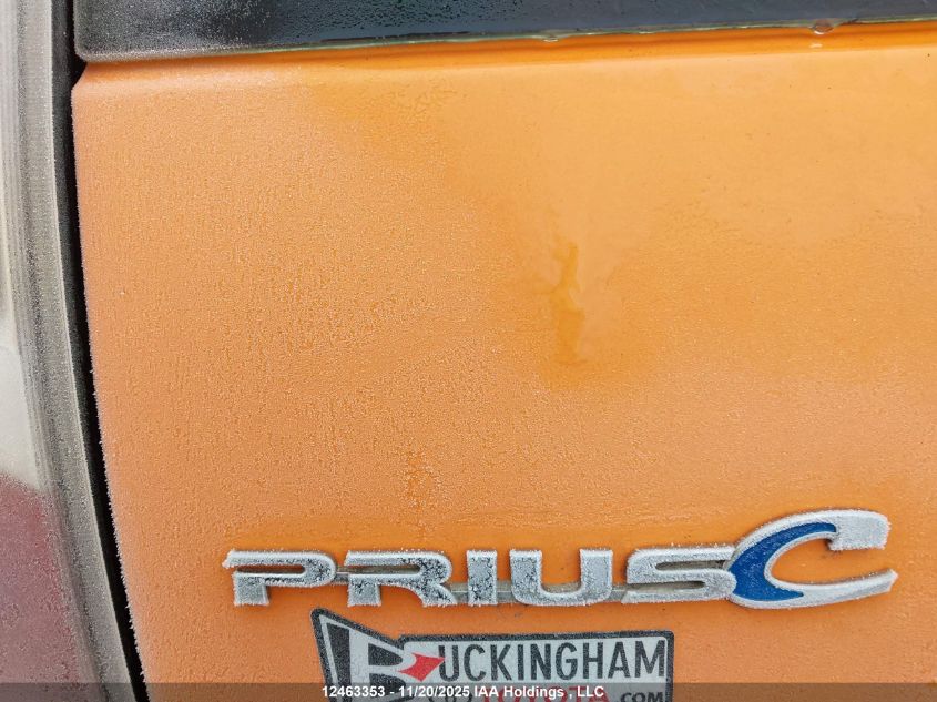 2015 Toyota Prius C Technology VIN: JTDKDTB32F1087926 Lot: 12463353