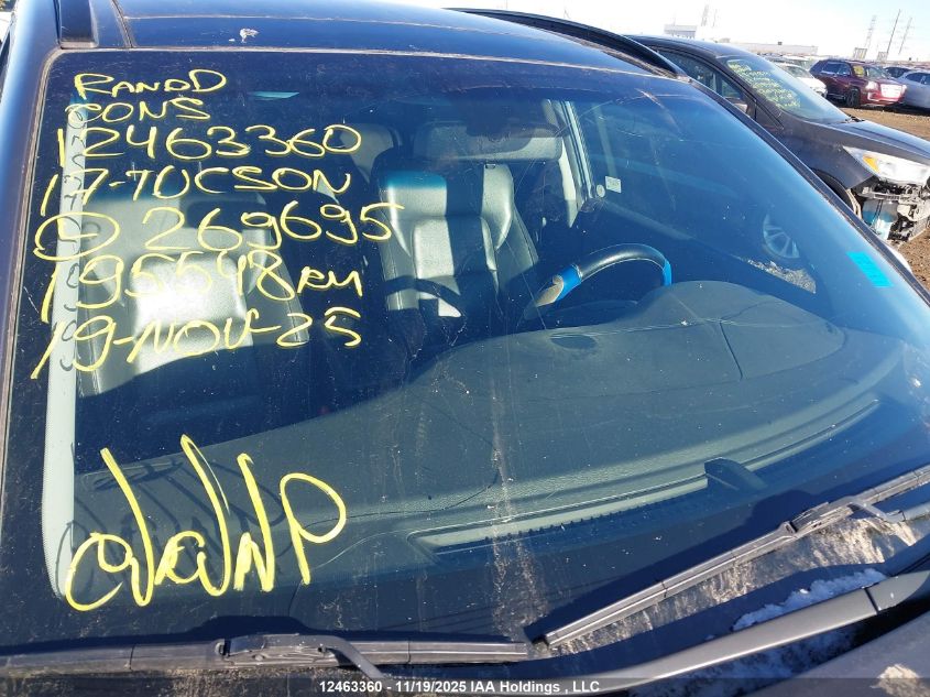 2017 Hyundai Tucson Limited/Sport And Eco/Se VIN: KM8J3CA24HU269695 Lot: 12463360