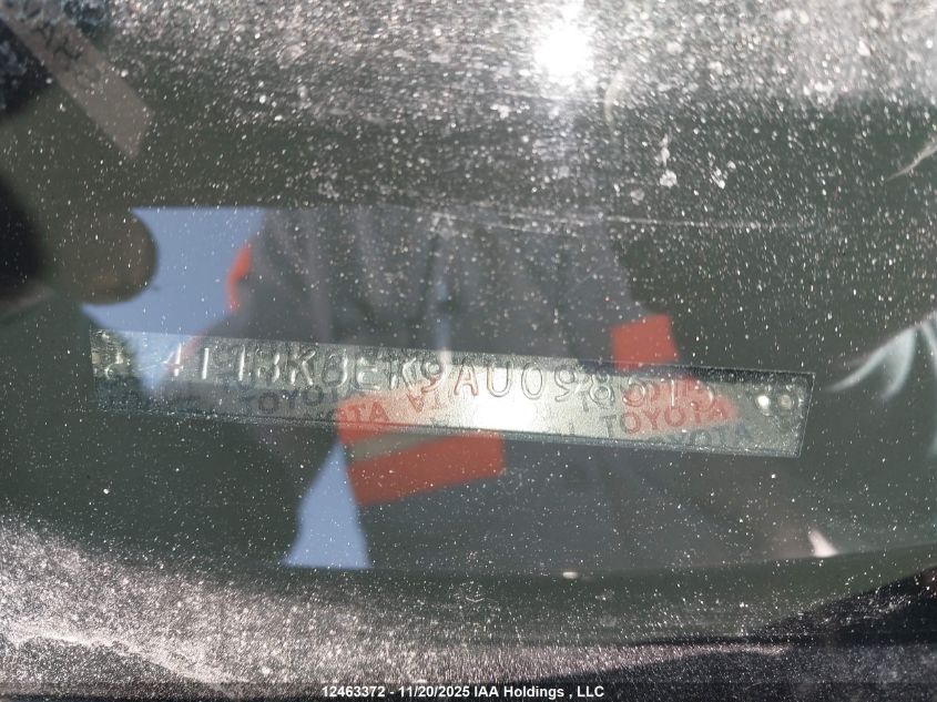 2010 Toyota Camry Se V6 VIN: 4T1BK3EK9AU098515 Lot: 12463372