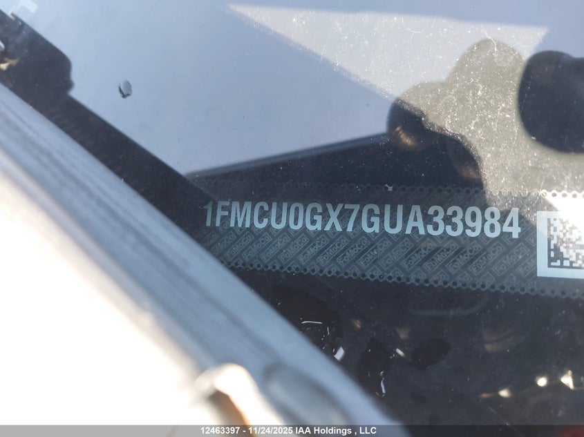 2016 Ford Escape Se VIN: 1FMCU0GX7GUA33984 Lot: 12463397