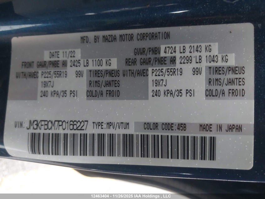 JM3KFBCM7P0166227 2023 MAZDA CX-5 photo no. 18