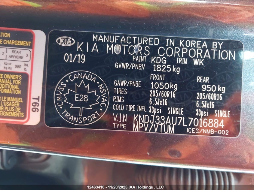KNDJ33AU7L7016884 2020 KIA SOUL photo no. 9