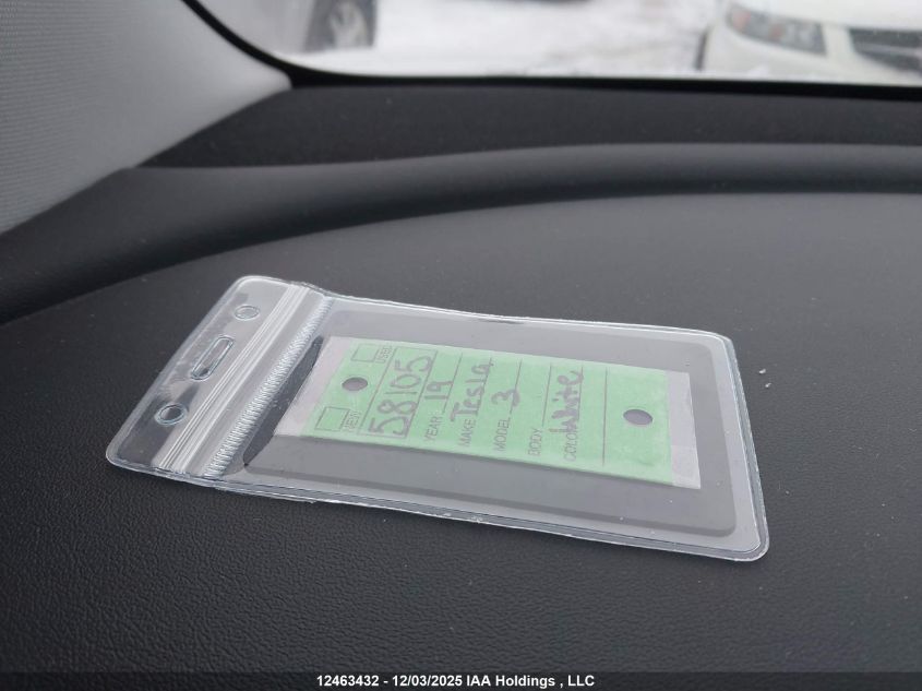 2019 Tesla Model 3 Long Range/Mid Range/Standard Range/Standard Range Plus VIN: 5YJ3E1EA5KF420248 Lot: 12463432