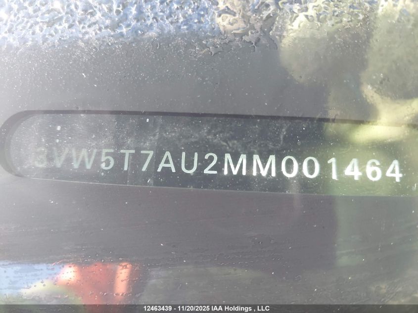2021 Volkswagen Golf Gti Autobahn VIN: 3VW5T7AU2MM001464 Lot: 12463439