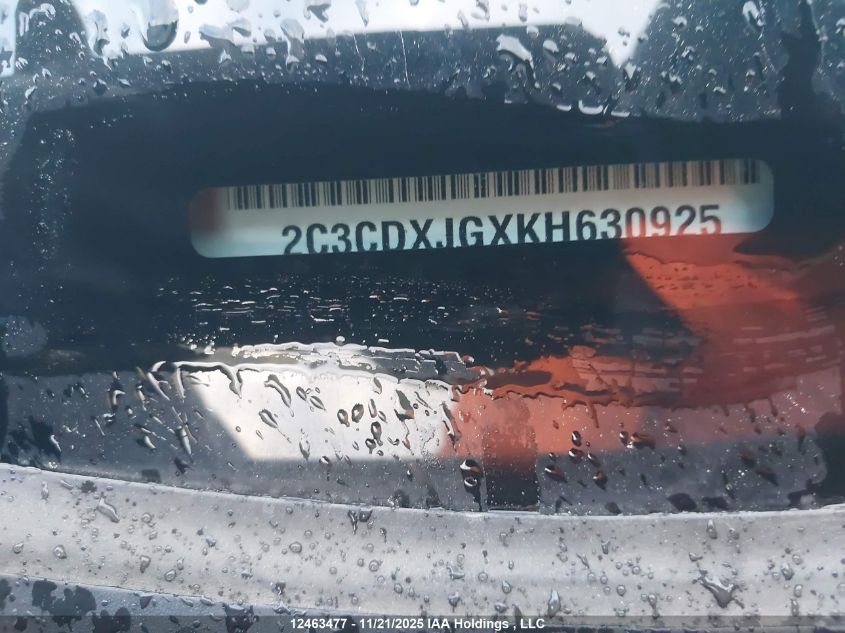 2019 Dodge Charger Sxt VIN: 2C3CDXJGXKH630925 Lot: 12463477