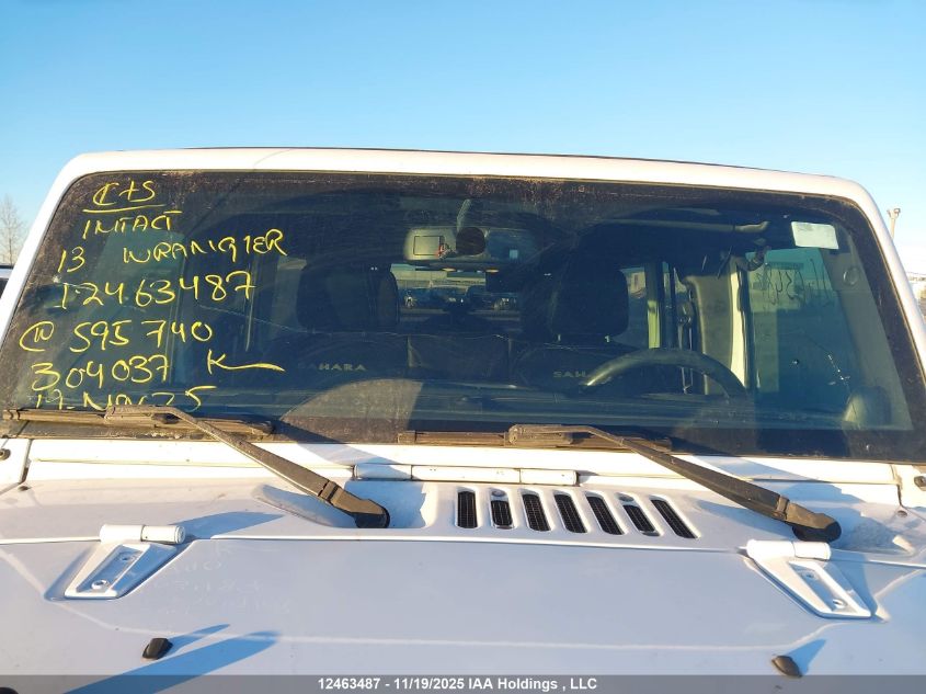 2013 Jeep Wrangler Unlimited Sahara VIN: 1C4BJWEG5DL595740 Lot: 12463487