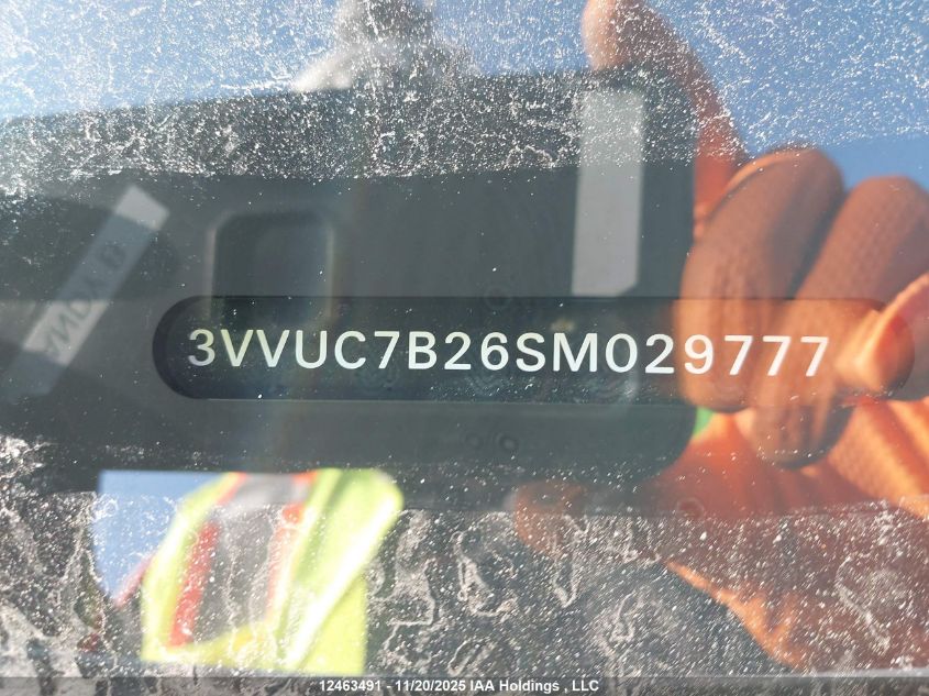 2025 Volkswagen Taos Se VIN: 3VVUC7B26SM029777 Lot: 12463491