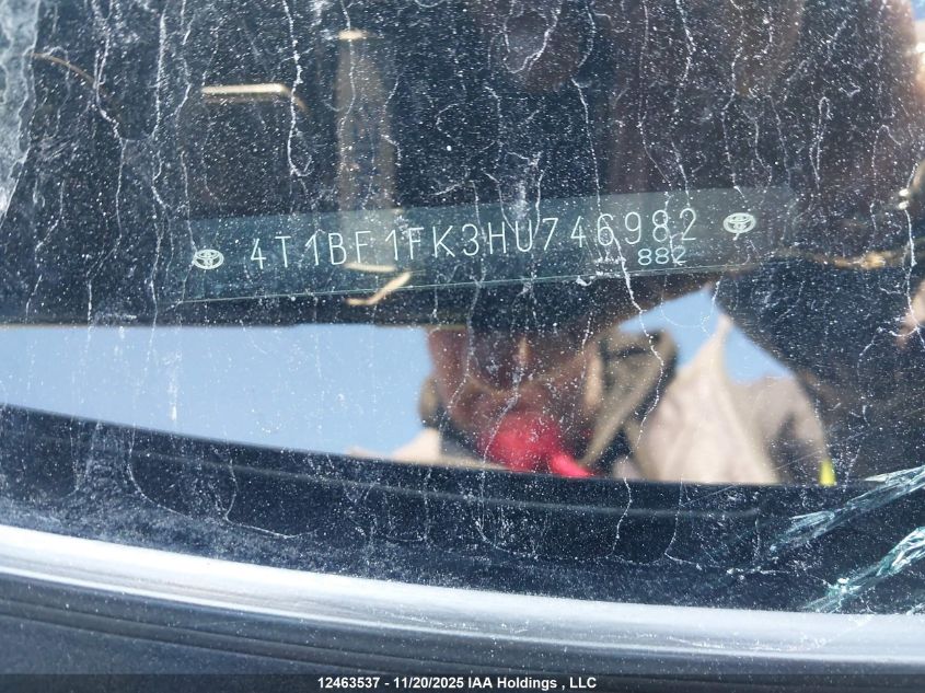 2017 Toyota Camry Le VIN: 4T1BF1FK3HU746982 Lot: 12463537