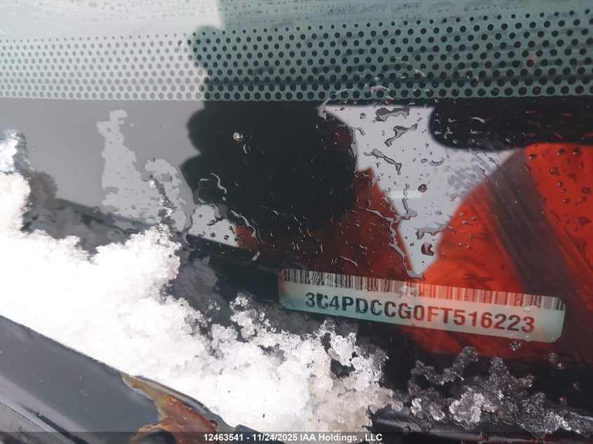 2015 Dodge Journey Sxt VIN: 3C4PDCCG0FT516223 Lot: 12463541