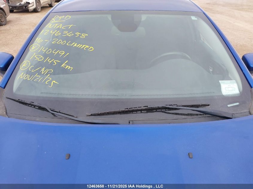 2016 Chrysler 200 Limited VIN: 1C3CCCAB9GN140491 Lot: 12463658