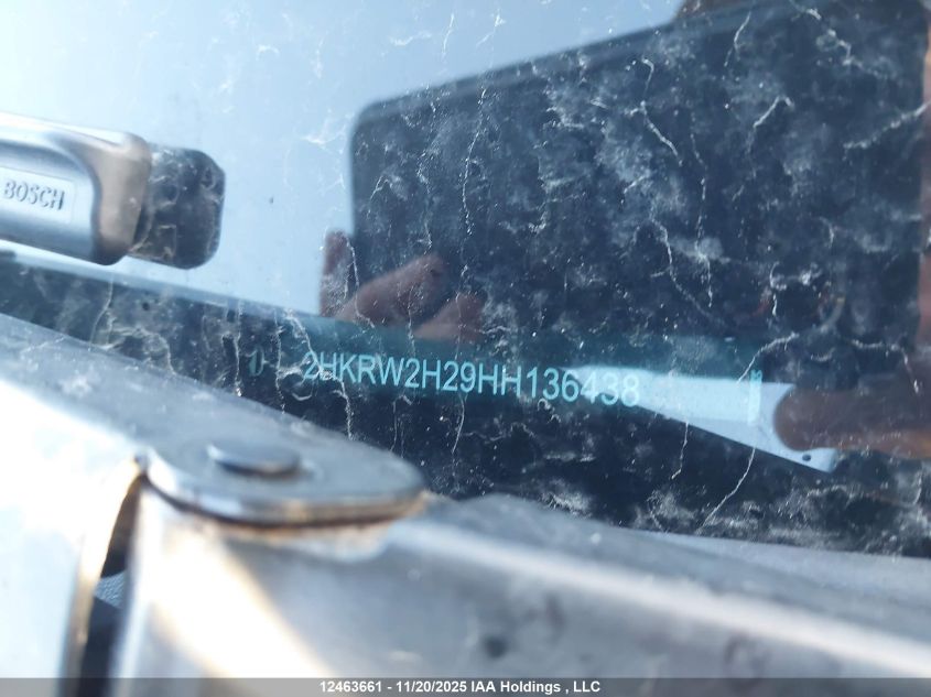 2017 Honda Cr-V Lx VIN: 2HKRW2H29HH136438 Lot: 12463661