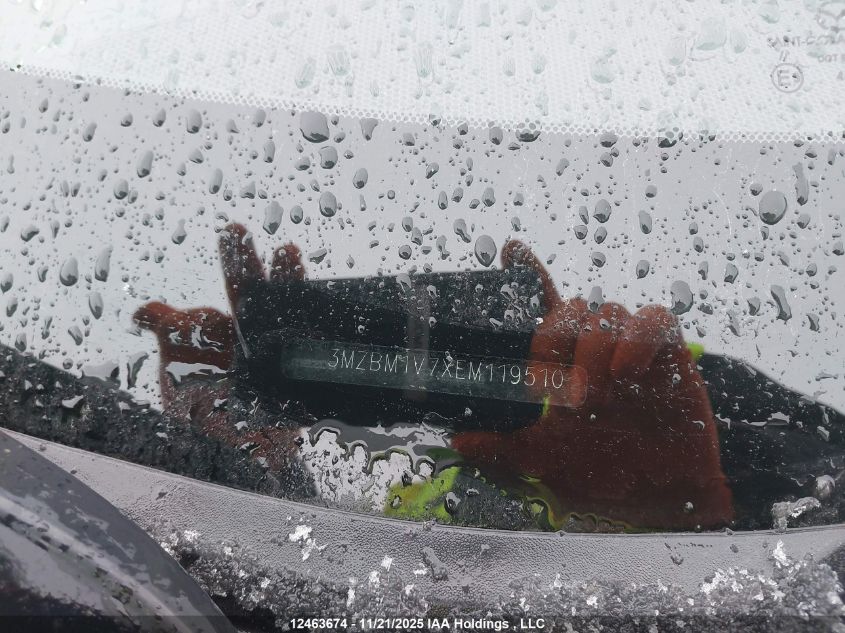 2014 Mazda 3 Touring VIN: 3MZBM1V7XEM119510 Lot: 12463674