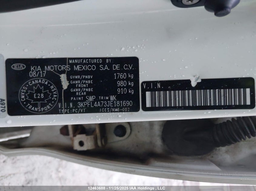 3KPFL4A73JE181690 2018 KIA FORTE photo no. 9