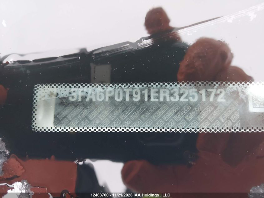 2014 Ford Fusion Se VIN: 3FA6P0T91ER325172 Lot: 12463700