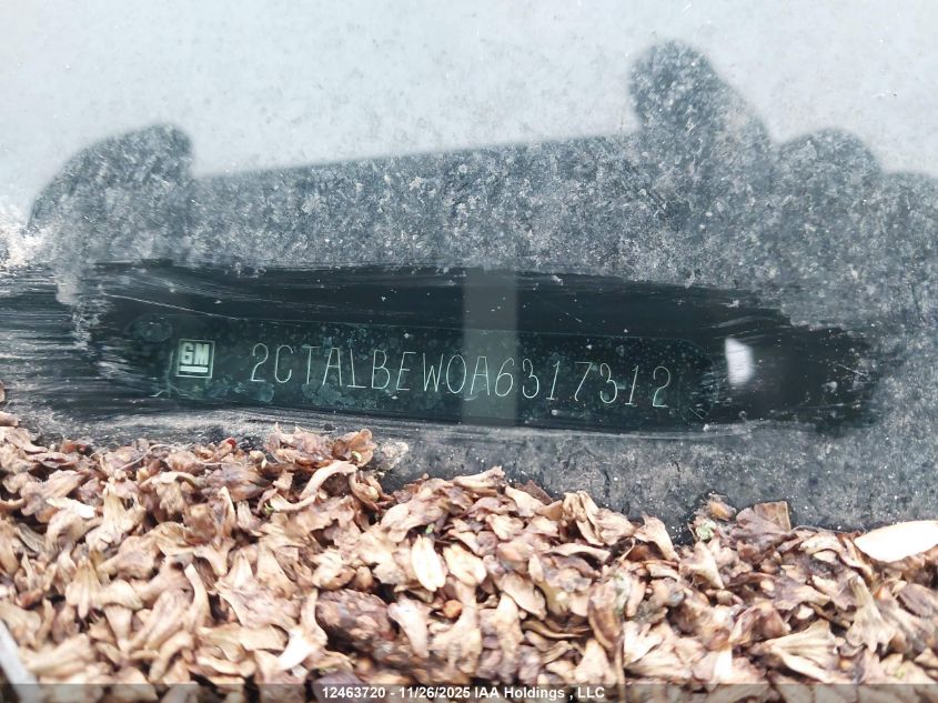 2010 GMC Terrain VIN: 2CTALBEW0A6317312 Lot: 12463720