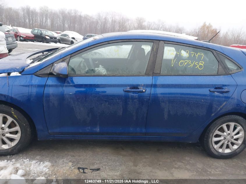 2019 Hyundai Accent Preferred VIN: 3KPC25A33KE073158 Lot: 12463749