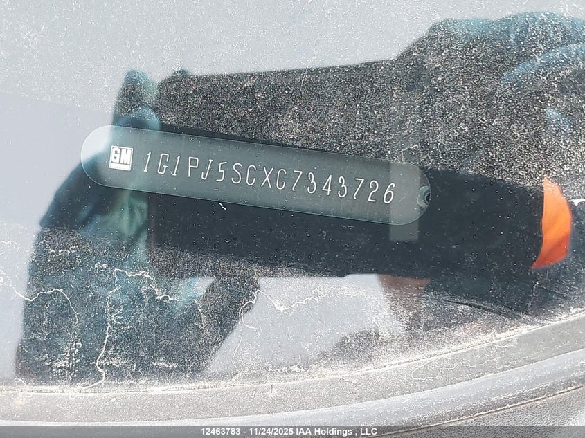 1G1PJ5SCXC7343726 2012 CHEVROLET CRUZE photo no. 9