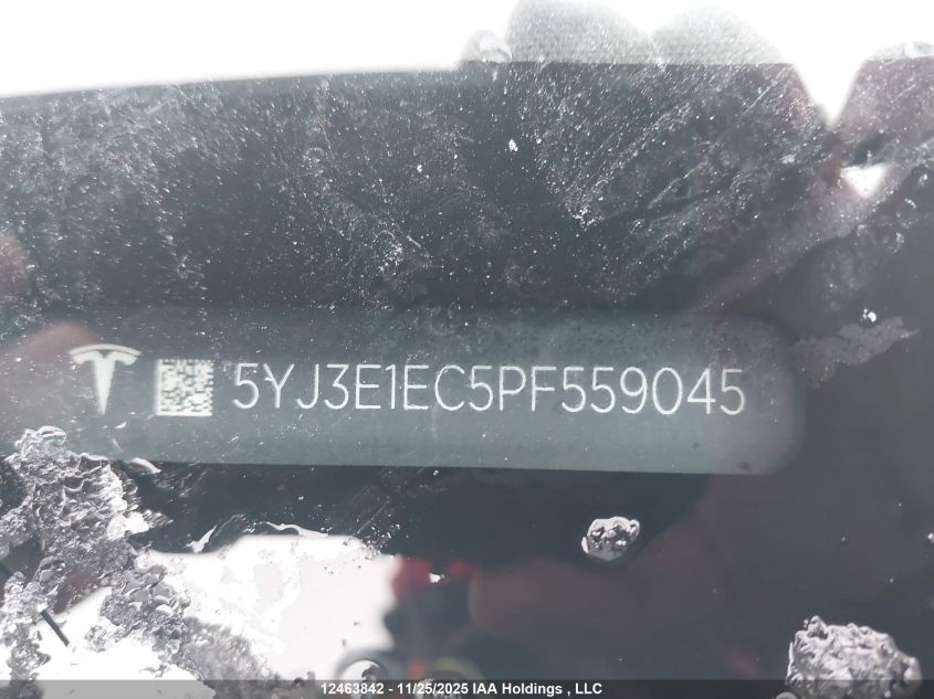 2023 Tesla Model 3 VIN: 5YJ3E1EC5PF559045 Lot: 12463842