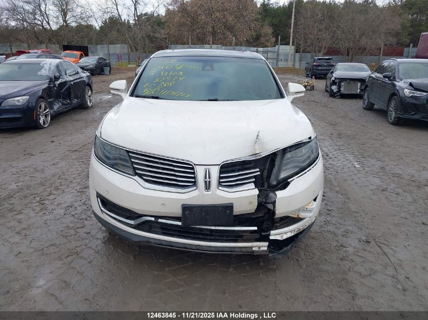 2017 Lincoln Mkx Reserve VIN: 2LMPJ8LP9HBL30524 Lot: 12463845