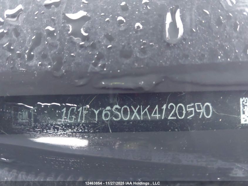 2019 Chevrolet Bolt Ev Lt VIN: 1G1FY6S0XK4120590 Lot: 12463854