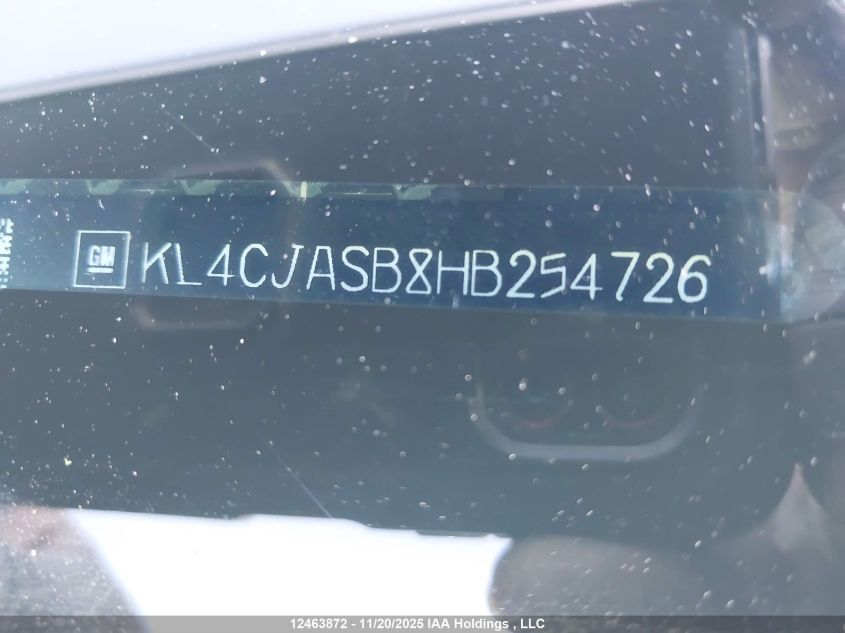 2017 Buick Encore Preferred VIN: KL4CJASB8HB254726 Lot: 12463872