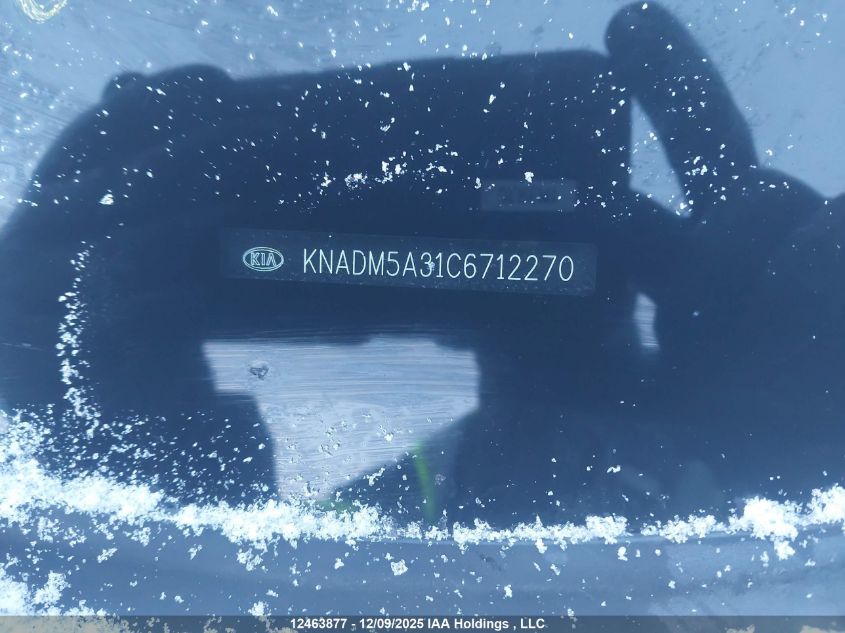 2012 Kia Rio Lx VIN: KNADM5A31C6712270 Lot: 12463877