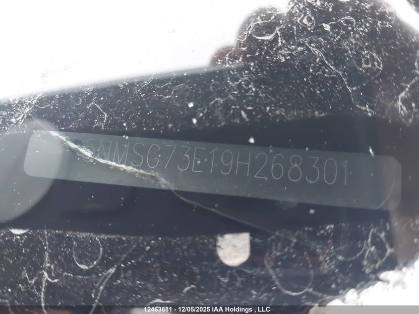 5NMSG73E19H268301 2009 HYUNDAI SANTA FE photo no. 18