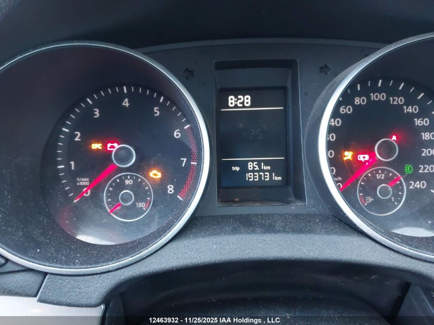 2012 Volkswagen Golf 2.5L Comfortline/2.5L Highline/2.5L Sportline/2.5L Trendline VIN: WVWCA7AJ3CW008590 Lot: 12463932