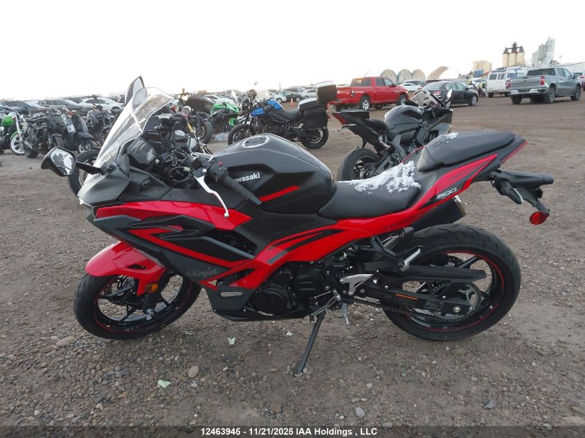 2025 Kawasaki Ex500 A/B VIN: ML5EXGJ18SDA59209 Lot: 12463945