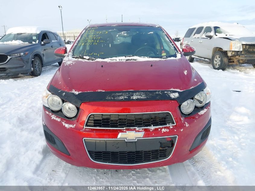 2013 Chevrolet Sonic Lt VIN: 1G1JC6EH8D4159725 Lot: 12463957