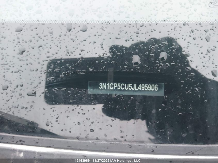2018 Nissan Kicks S/Sr/Sv VIN: 3N1CP5CU5JL495906 Lot: 12463969
