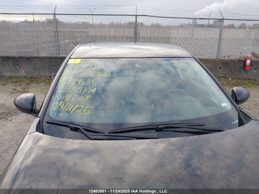 2025 Nissan Altima Sr VIN: 1N4BL4CW9SN349838 Lot: 12463981