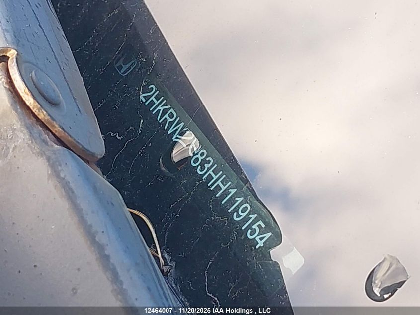 2017 Honda Cr-V Exl VIN: 2HKRW2H83HH119154 Lot: 12464007