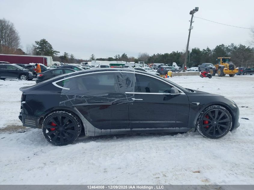 2018 Tesla Model 3 Long Range/Performance VIN: 5YJ3E1EB5JF108101 Lot: 12464008