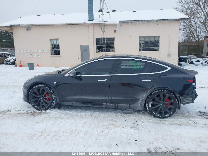 2018 Tesla Model 3 Long Range/Performance VIN: 5YJ3E1EB5JF108101 Lot: 12464008