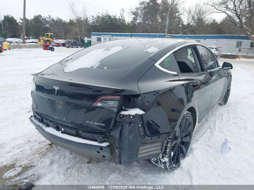 2018 Tesla Model 3 Long Range/Performance VIN: 5YJ3E1EB5JF108101 Lot: 12464008