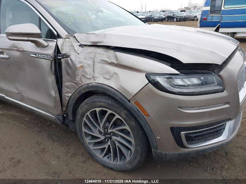 2019 Lincoln Nautilus Reserve VIN: 2LMPJ8L91KBL52459 Lot: 12464010