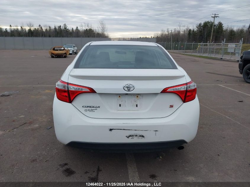 2016 Toyota Corolla S VIN: 2T1BURHEXGC659284 Lot: 12464022